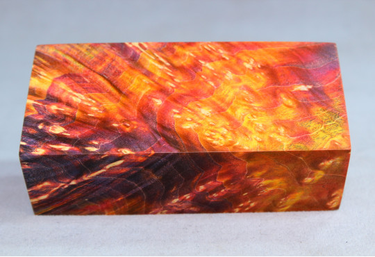 Stabilized Maple Burl Wood Mod Block